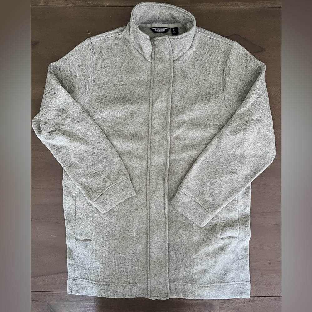 Lands End Women’s Sweater Fleece Jacket